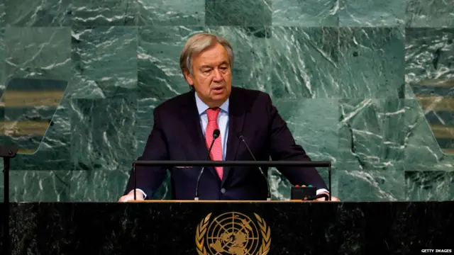 संयुक्त राष्ट्र महासचिव एंटोनियो गुटरेज़