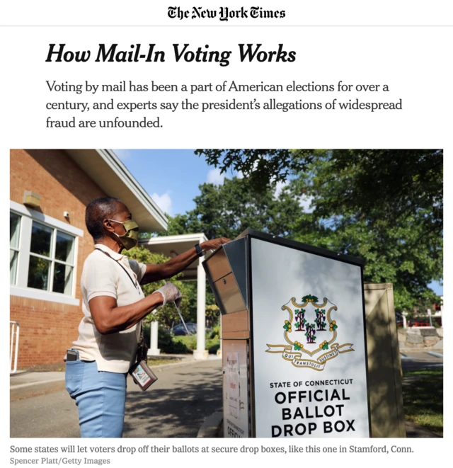 صندوق رسمی انداختن رای غیرحضوری