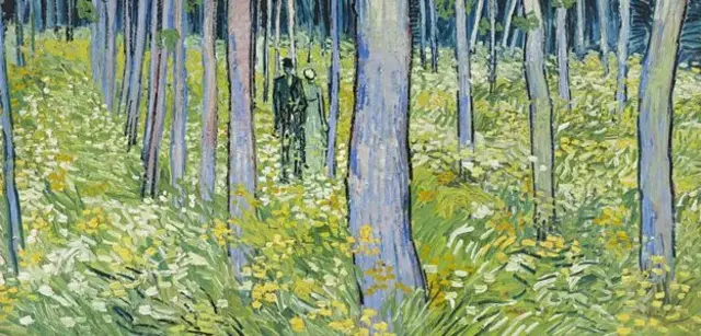 《树林中的两个人》