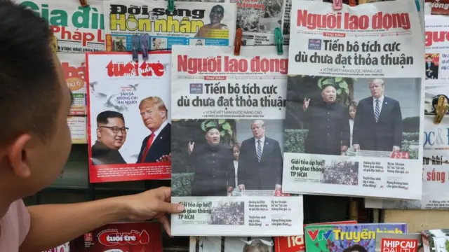 미정상회담 내용을 다룬 신문들