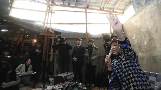 23일 목포에서 열린 기자회견