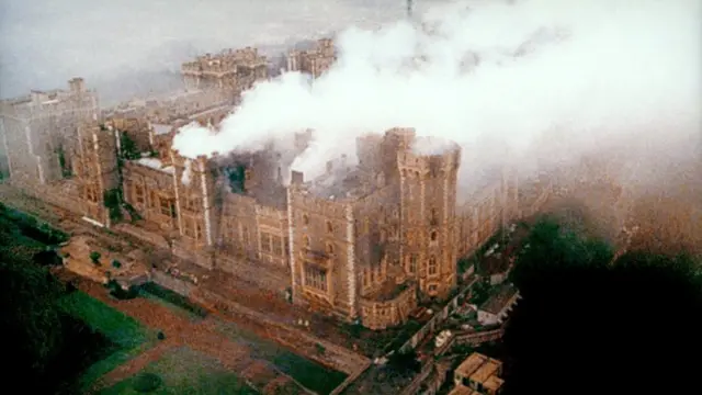 Windsor Castle, the morning after the fire