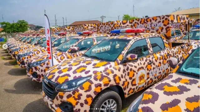 Awọn ọkọ ti ijọba ipinlẹ Oyo fun ajọ alaabo Amotekun