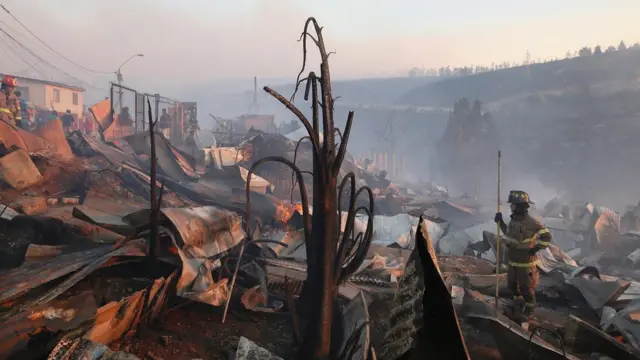 Incendio en Valparaíso