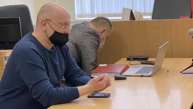 Максим Резник в суде, 19 января 2022