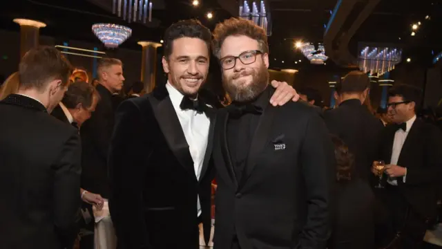 James Franco y Seth Rogan en una premiación