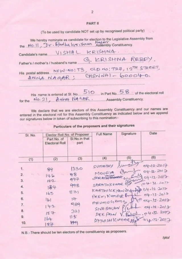 ஆர்.கே.நகர்: நடிகர் விஷாலின் வேட்புமனு தள்ளுபடியானது ஏன்?