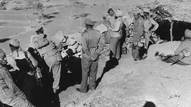 Imagen de noviembre de 1962, de tropas indias.