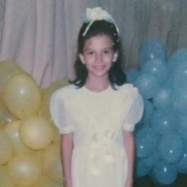 Simone durante a infância