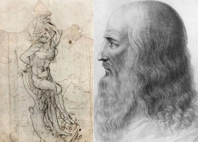 左面這幅畫被證明是達芬奇的素描作品。