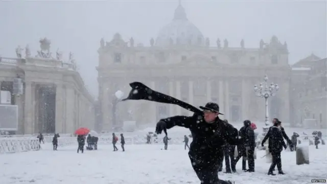 ਬਰਫ ਵਿੱਚ ਢਕਿਆ ਯੂਰਪ