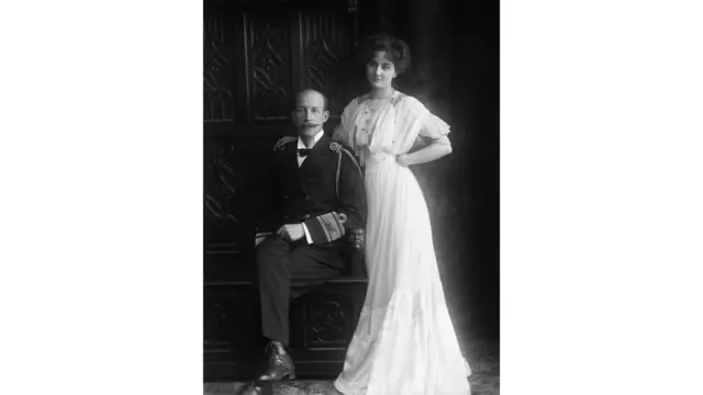 मारी बोनापार्ट आणि त्यांचे पती ग्रीस आणि डेन्मार्कचे राजकुमार जॉर्ज