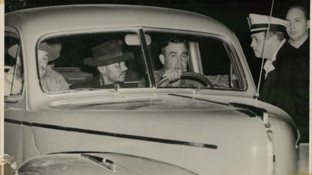 A capturabet c365Pereira Lima: o fugitivo está no centro da viatura, entre um motorista e o delegado Nicolau Mário Centola