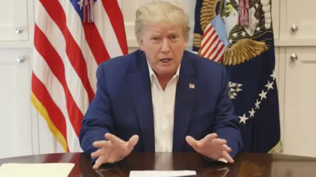Donald Trump releases a video from his hospital room
