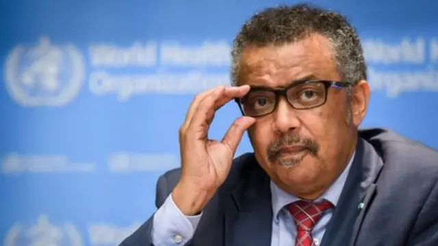 સ્વાસ્થ્ય સંગઠનના પ્રમુખ ટેડ્રોસ એડનૉમ ગેબ્રિયેસસ