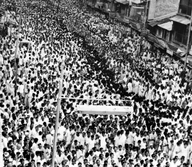 મહાગુજરાત આંદોલનમાં 1958માં ઉમટેલો માનવ મહેરામણ