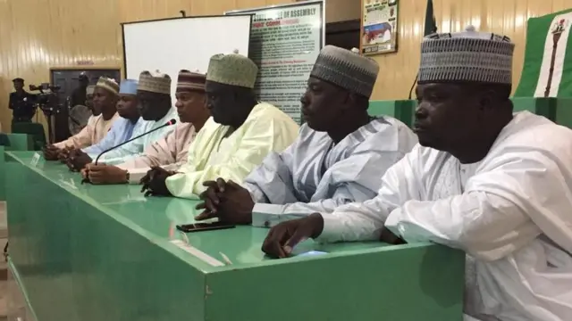 Chairman of di committee Baffa Dan Agundi and di committee members on Friday