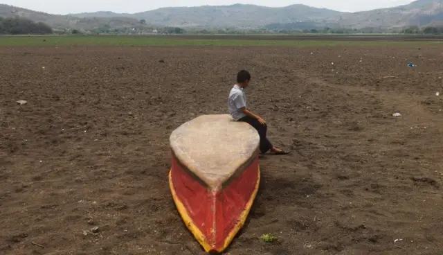 La laguna seca de Atescatempa