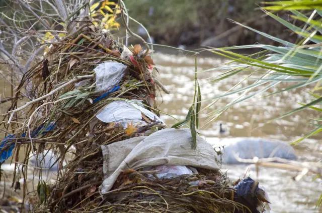 నదుల్లో ప్లాస్టిక్ బ్యాగులు