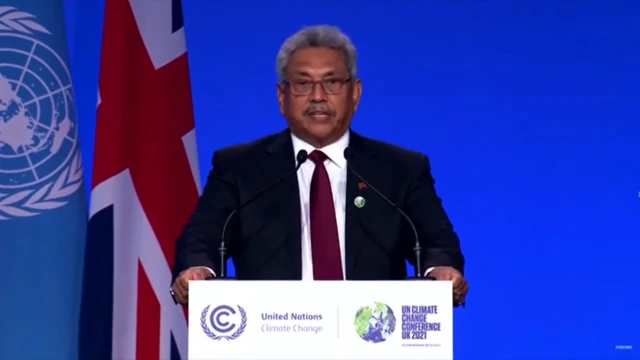 Sri Lanka President Gotabaya Rajapaksa at COP26