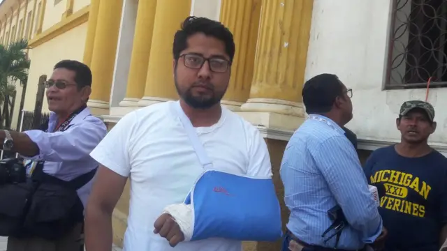 Roberto Siria, representante del Movimiento 19 de abril en Niquinohomo y exmilitante del FSLN.