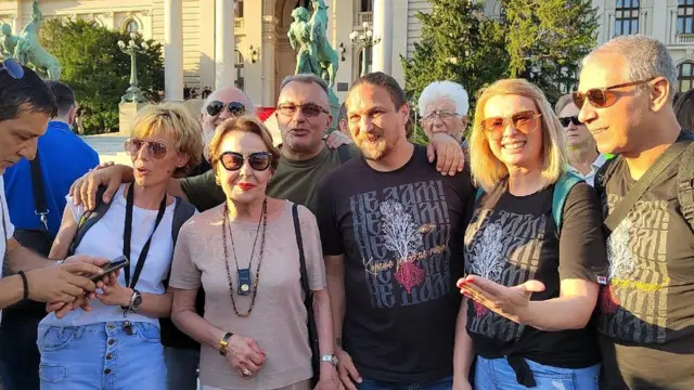 protest, Beograd, Srbija protiv nasilja