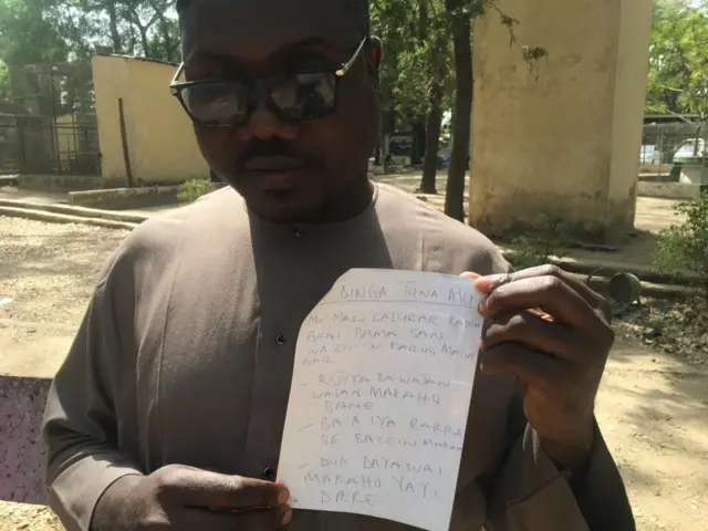 Saifullah hold flyer wey get some of di proverbs dem no wan hear