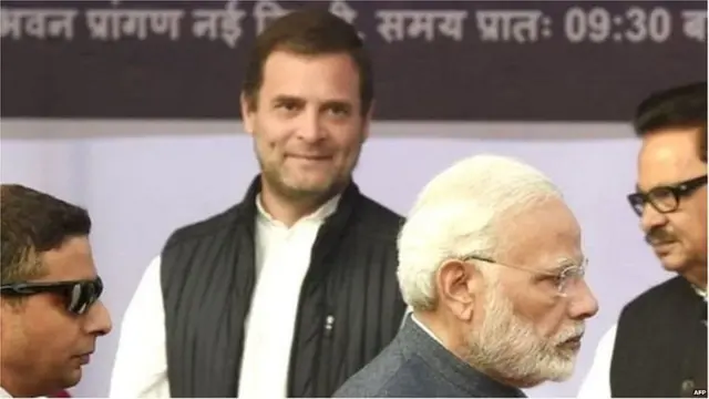 નરેન્દ્ર મોદી અને રાહુલ ગાંધી