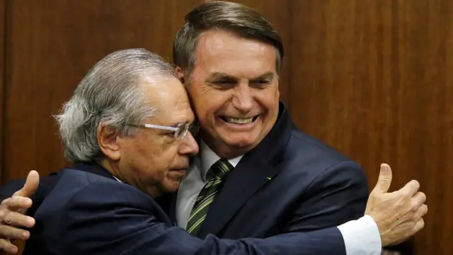 Paulo Guedes e Bolsonaro