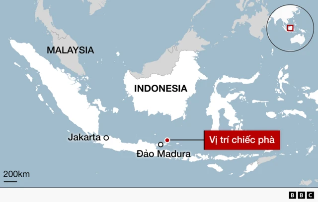 Bản đồ Madura, Indonesia