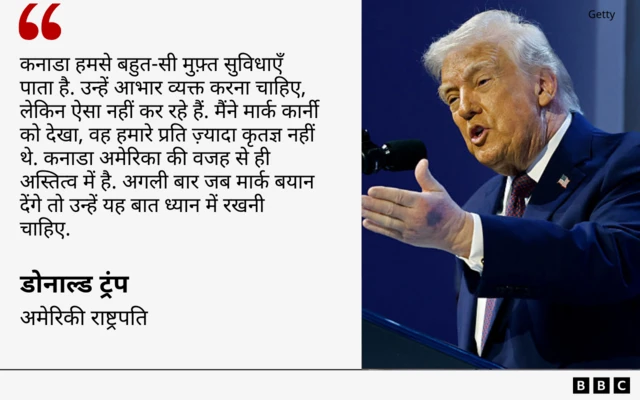 डोनाल्ड ट्रंप का बयान