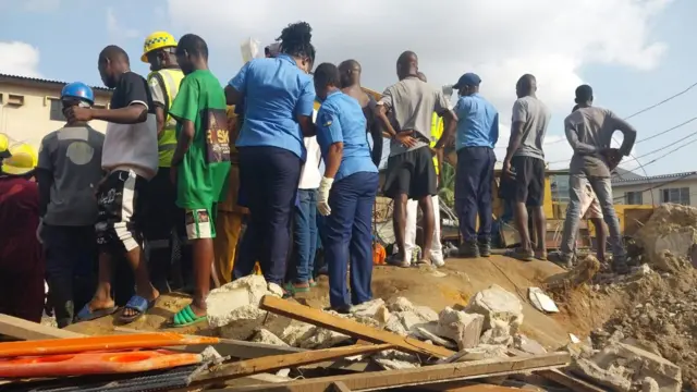 Mosque collapse for Papa Ajao area of Mushin