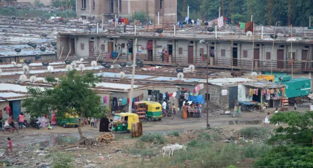 গুরুগ্রামের পরিযায়ী শ্রমিকদের আস্তানা - ফাইল ছবি