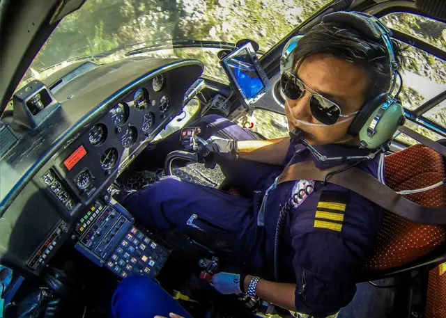 उडानका क्रममा रञ्जन लिम्बु