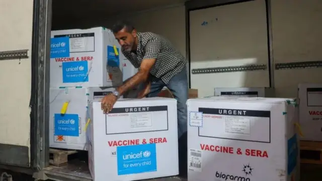 Hukumar Lafiya ta Duniya ta ƙuduri aniyar cimma kashi 90 na allurar riga-kafi a zirin, wanda ake matuƙar buƙata domin hana yaɗuwar cutar a Gaza. (ajiyayyen hoto)

