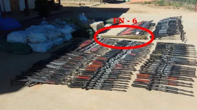 ၂၀၁၉ ခုနှစ်က တအာင်းတပ် TNLA ဆီက သိမ်းဆည်းရမိတဲ့လက်နက်ရာချီထဲမှာ တရုတ်ထုတ် လေယာဉ်ပစ် လက်နက် FN – 6 ပါဝင်