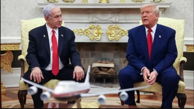Trump iyo Benjamin Netanyahu 
