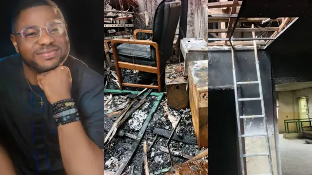 Aworan Yinka Ayefele ati ileeṣẹ redio Fresh FM to jona