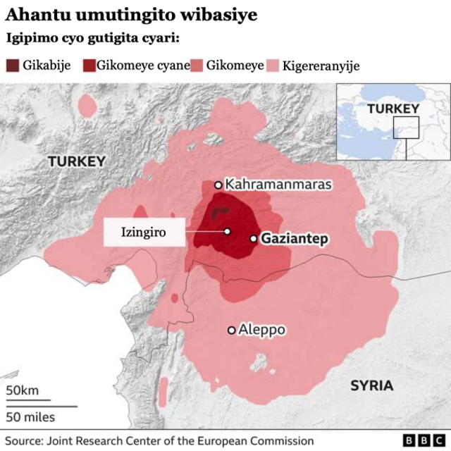 Umutingito muri Turkiya na Syria
