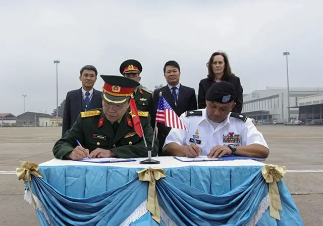 Lễ ký Biên bản Trao hài cốt quân nhân Hoa Kỳ ngày 13/12/2017