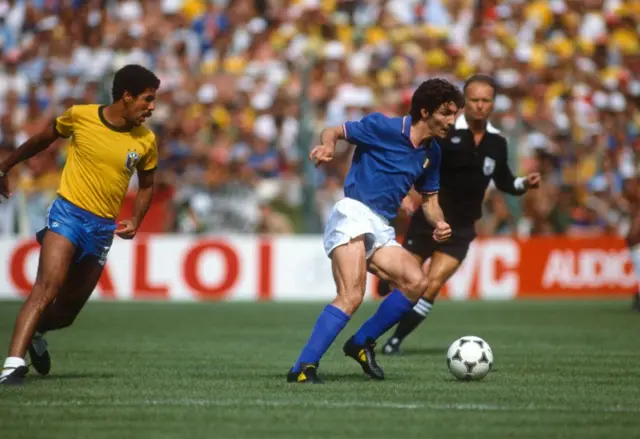 Paolo Rossi, en su partido de 1982 contra Brasil