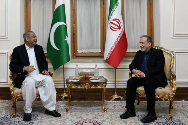محسن نقوی کی عباس عراقچی کی تصویر