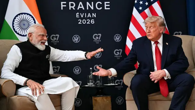 डोनाल्ड ट्रंप और नरेंद्र मोदी 