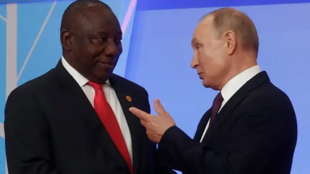 Ramaphosa and Putin 