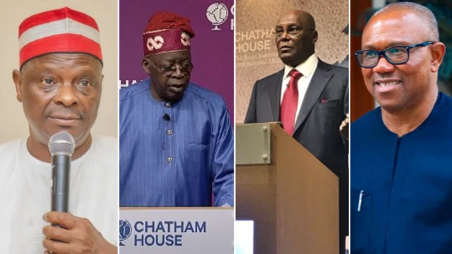 Leading presidential candidates for Nigeria