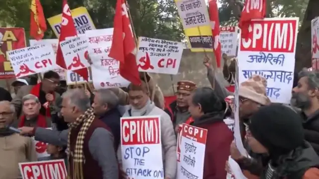 કૉંગ્રેસ અને ડાબેરી પક્ષોની પ્રતિક્રિયા, વેનેઝુએલા સંકટ, ભારતની પ્રતિક્રિયા, અમેરિકાની કાર્યવાહી, બીબીસી ગુજરાતી આંતરરાષ્ટ્રીય સમાચાર 