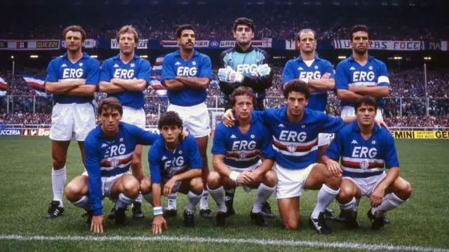 سمپدوریا بین سالهای ۱۹۸۴ تا ۱۹۹۴ شش جام مهم کسب کرد