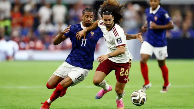 Cucurella en el partido en el que la selección española eliminó a Francia del torneo.