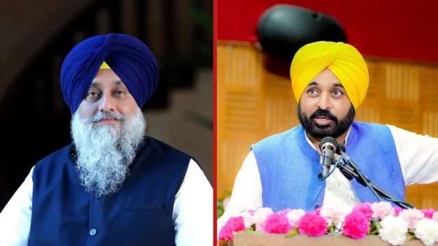 ਸੁਖਬੀਰ ਬਾਦਲ, ਭਗਵੰਤ ਮਾਨ