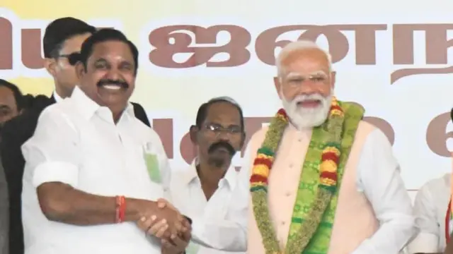 அதிமுகவை குறிப்பிடாமல் பாஜக கூட்டணி என விஜய் குறிப்பிடுவது பற்றி அதிமுக கூறுவது என்ன?